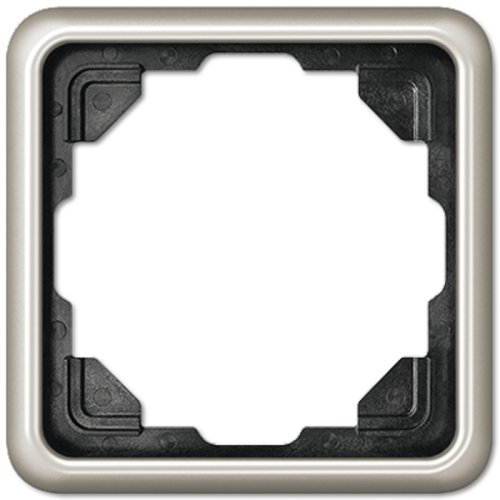 Рамка универсальная Jung CD500 1-м. металл платина фото Рамка универсальная Jung CD500 1-м. металл платина картинка